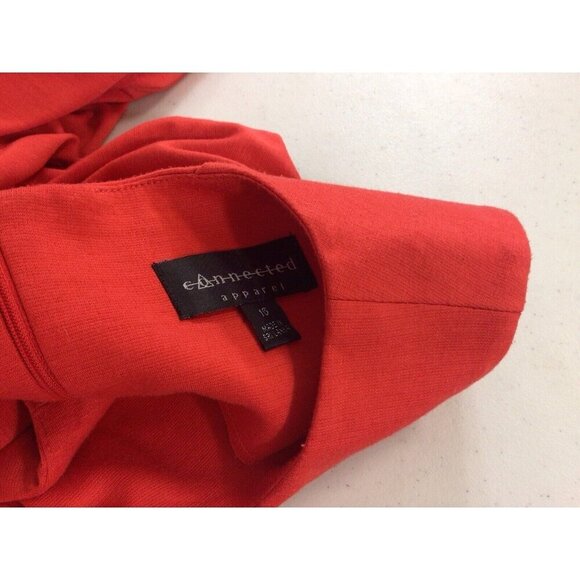 Connected Apparel Red Dress Womens 16 - Picture 8 of 9